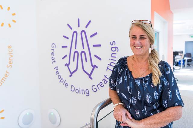 Member of staff in the office