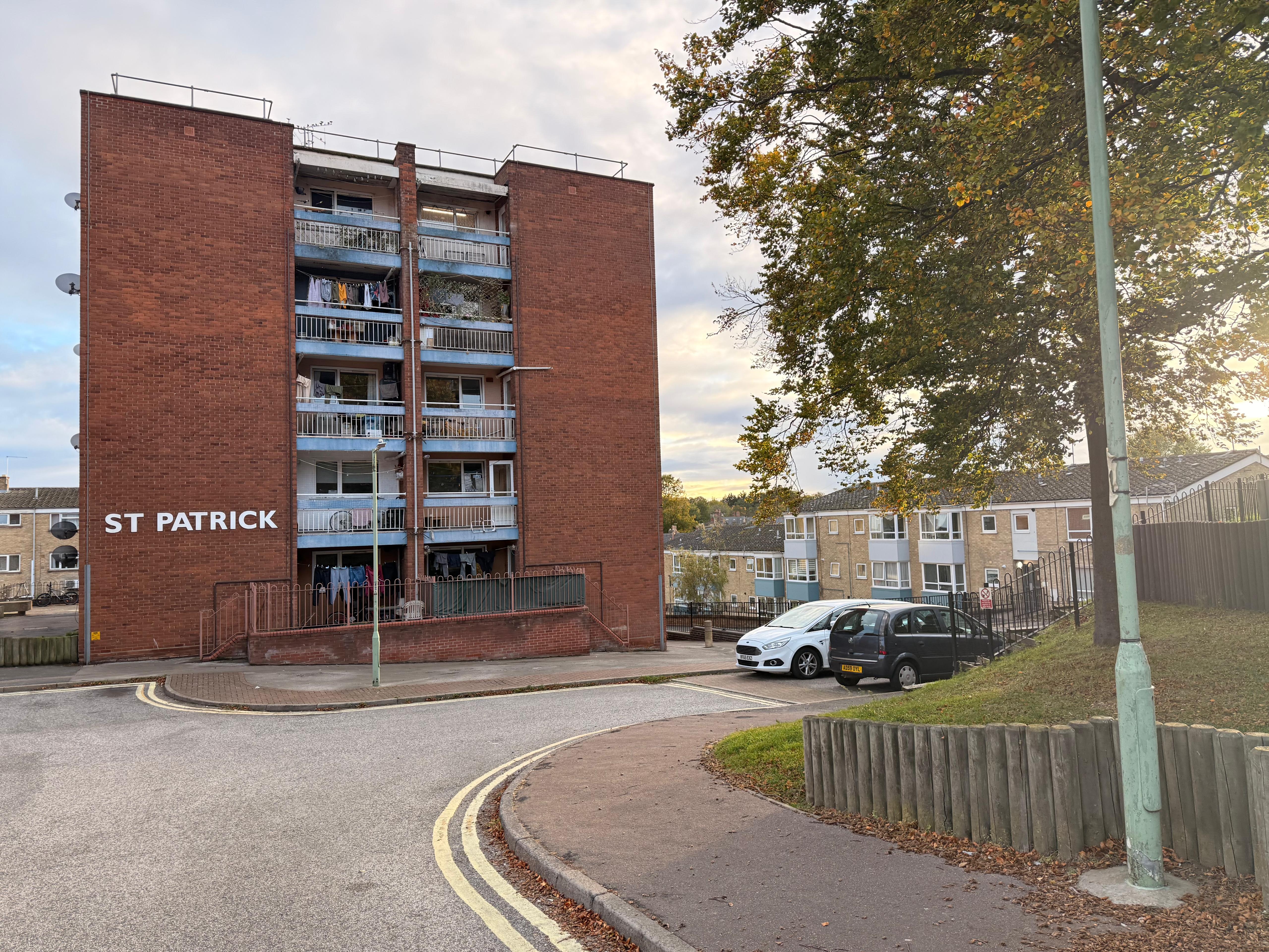 Regents Court and the Icewell Hill flats, which are both part of Newmarket’s Rowley Drive neighbourhood