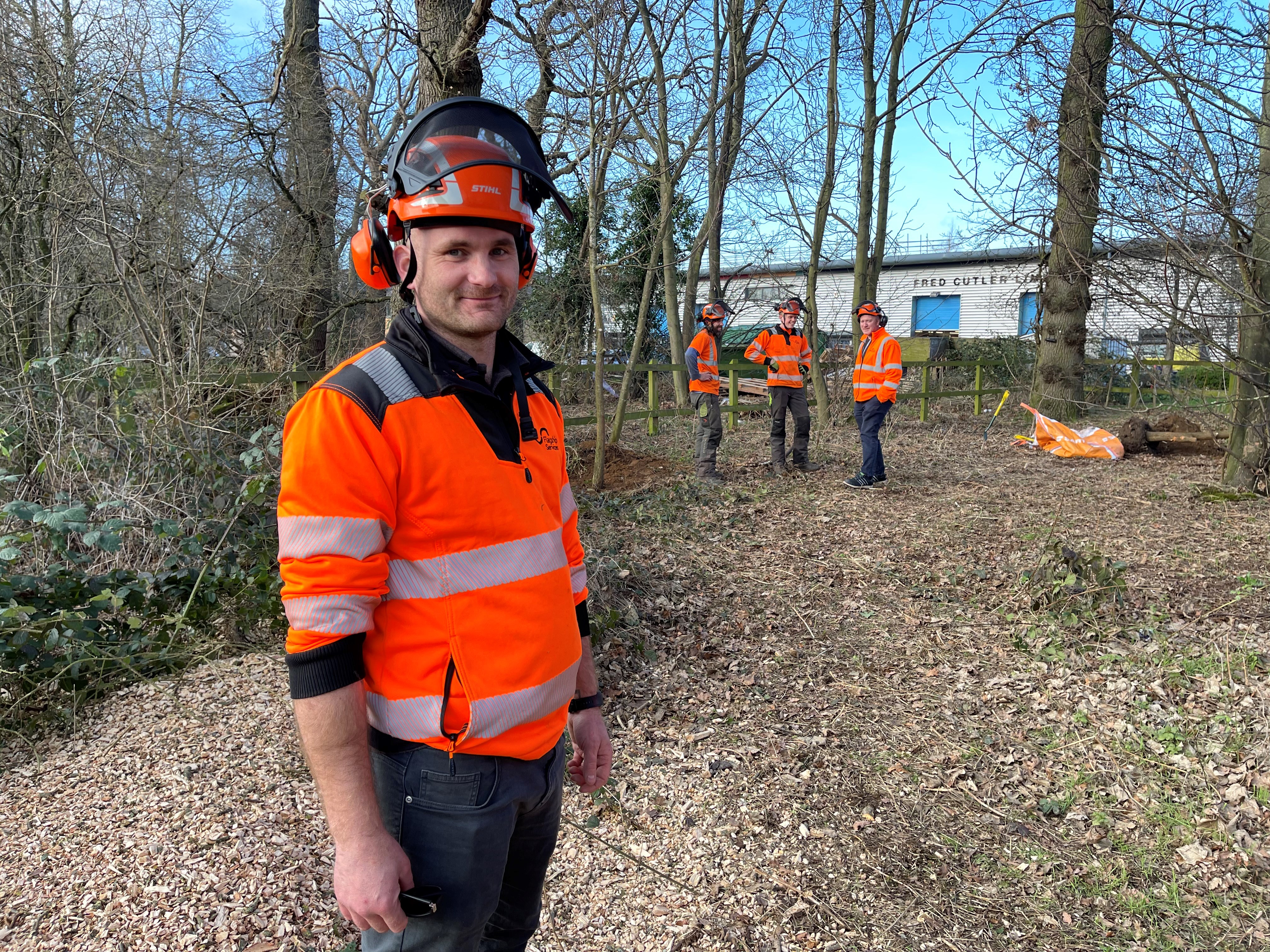 Flagship Services arboriculture services manager Dan Curtis at the site of the tree planting at Greens Wood, Bury St Edmunds