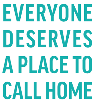 Everyone deserves a place to call home logo