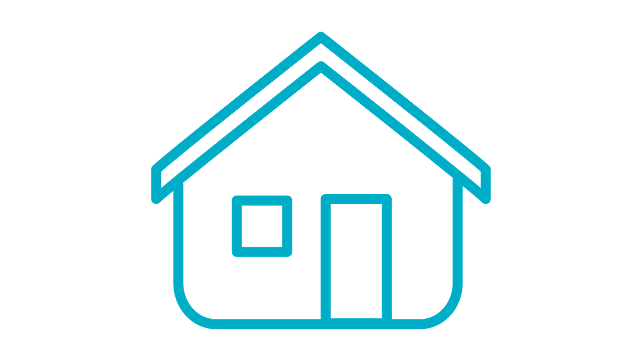 Blue house icon